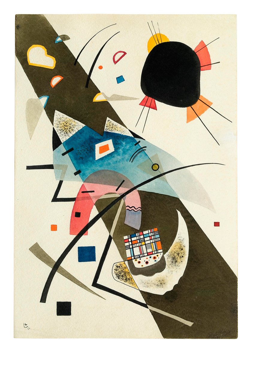 Dvě černé skvrny od Wassily Kandinsky