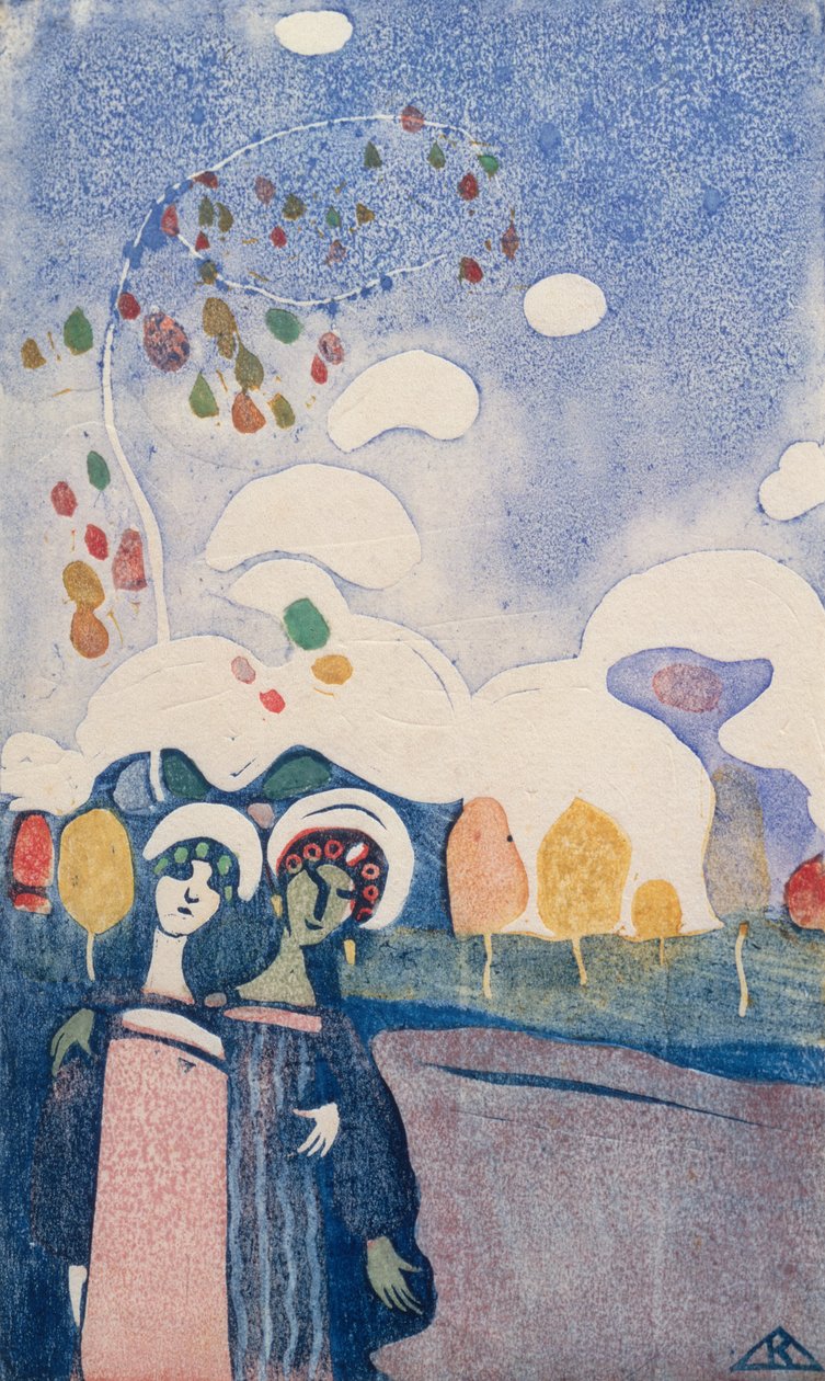 Dvě dívky od Wassily Kandinsky
