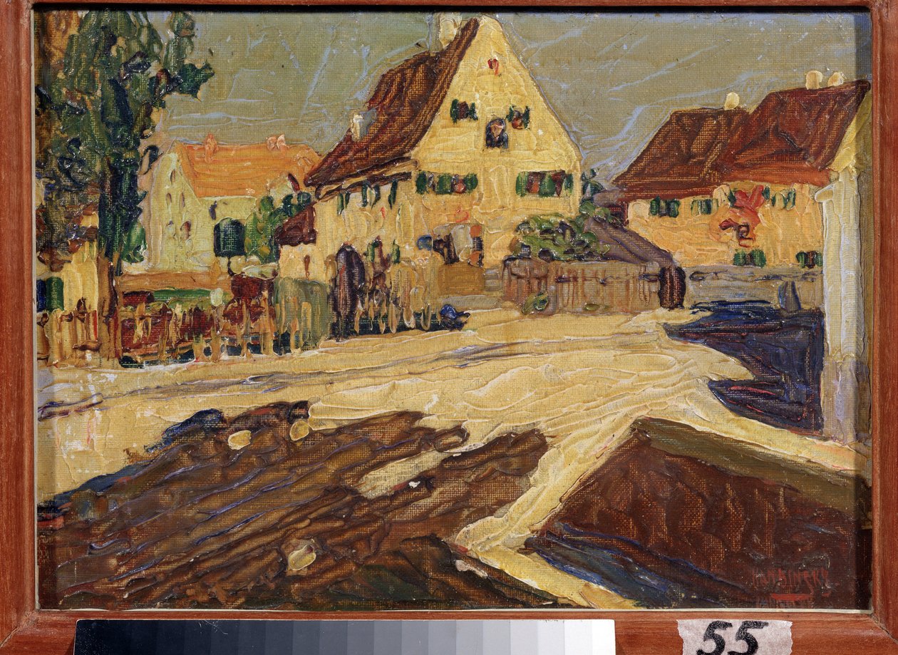 Ulice za slunečního svitu. Obraz od Wassily Kandinsky (nebo Wassily Kandinski nebo Kandinskij od Wassily Kandinsky