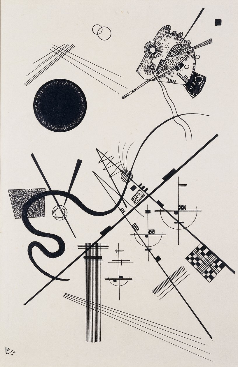Bez názvu (Výkres 4); Bez názvu (Dessin 4) od Wassily Kandinsky