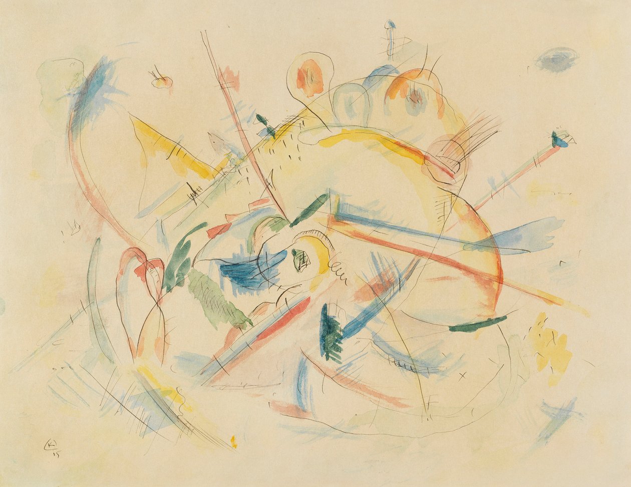 Bez názvu, 1915. od Wassily Kandinsky