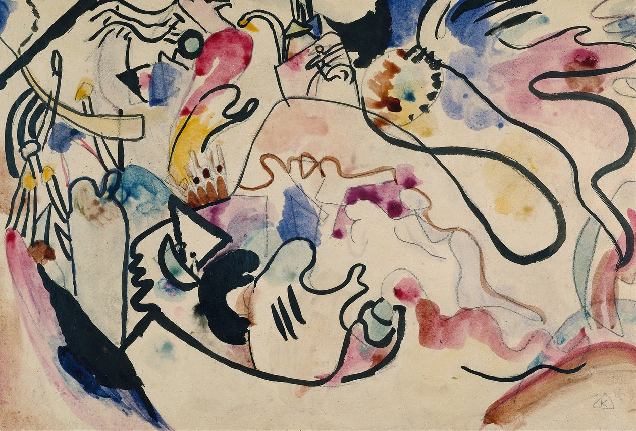Akvarel č. 8 Soudný den, 1911-1912. od Wassily Kandinsky