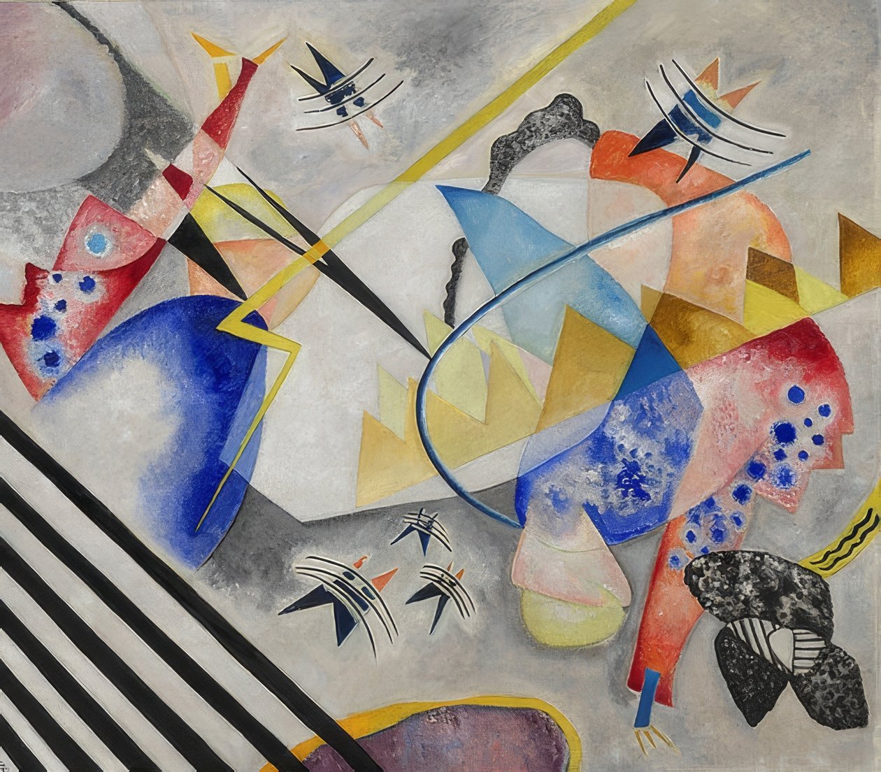 Bílý střed. 1921 od Wassily Kandinsky