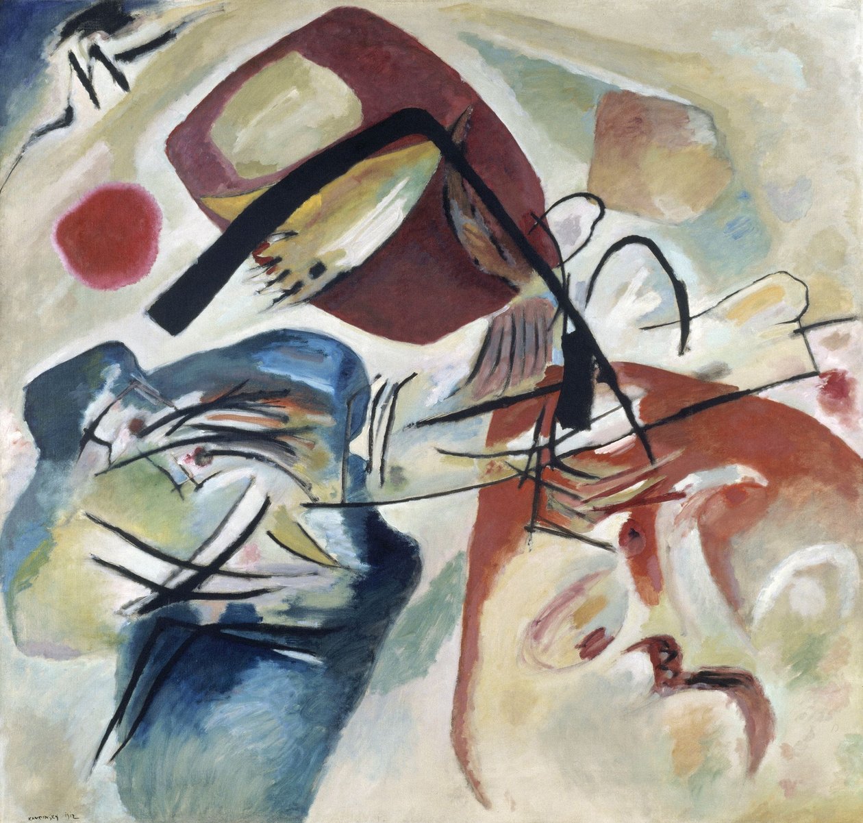 S Černým obloukem od Wassily Kandinsky