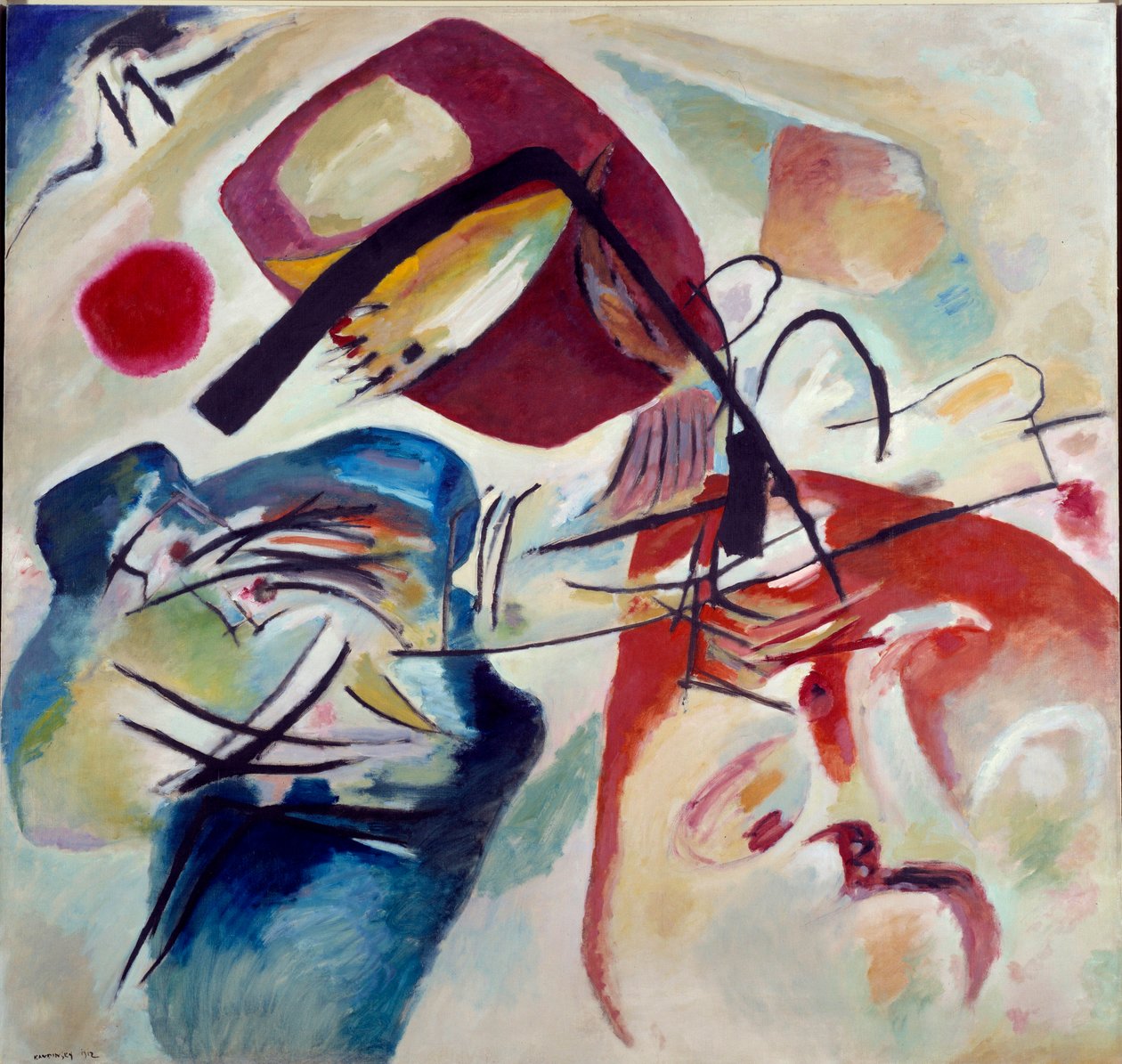 S černou mašlí od Wassily Kandinsky