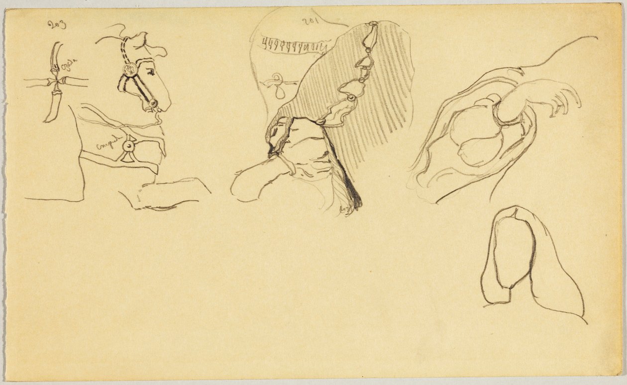 Uzdy a detaily ženského kostýmu od Wassily Kandinsky