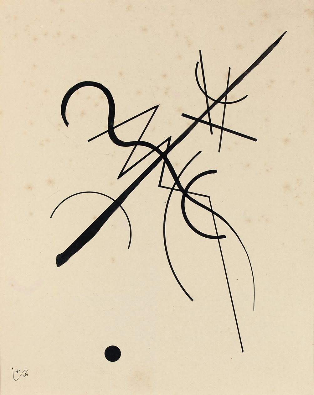 Kreslení bodu a čáry k povrchu od Wassily Kandinsky