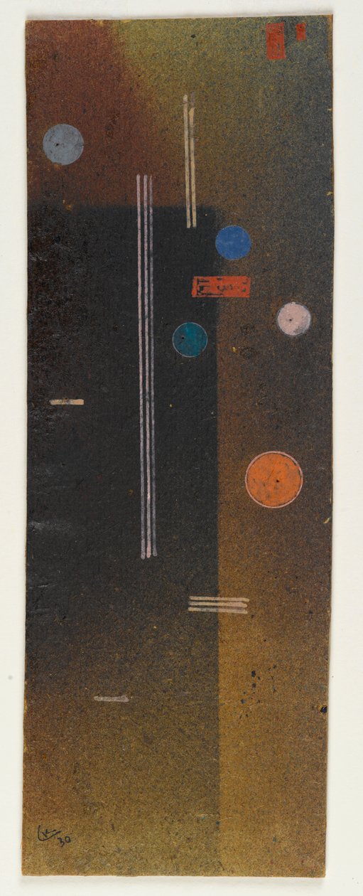 Bez názvu (Ohne Titel) 1930 (olej a kvaš na palubě) od Wassily & Marc Franz (1880 1916) Kandinsky