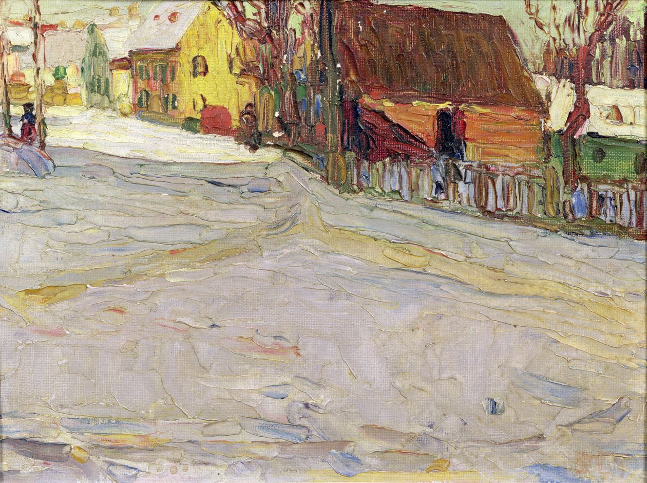 Městská krajina (olej na plátně) od Wassily & Marc Franz (1880 1916) Kandinsky