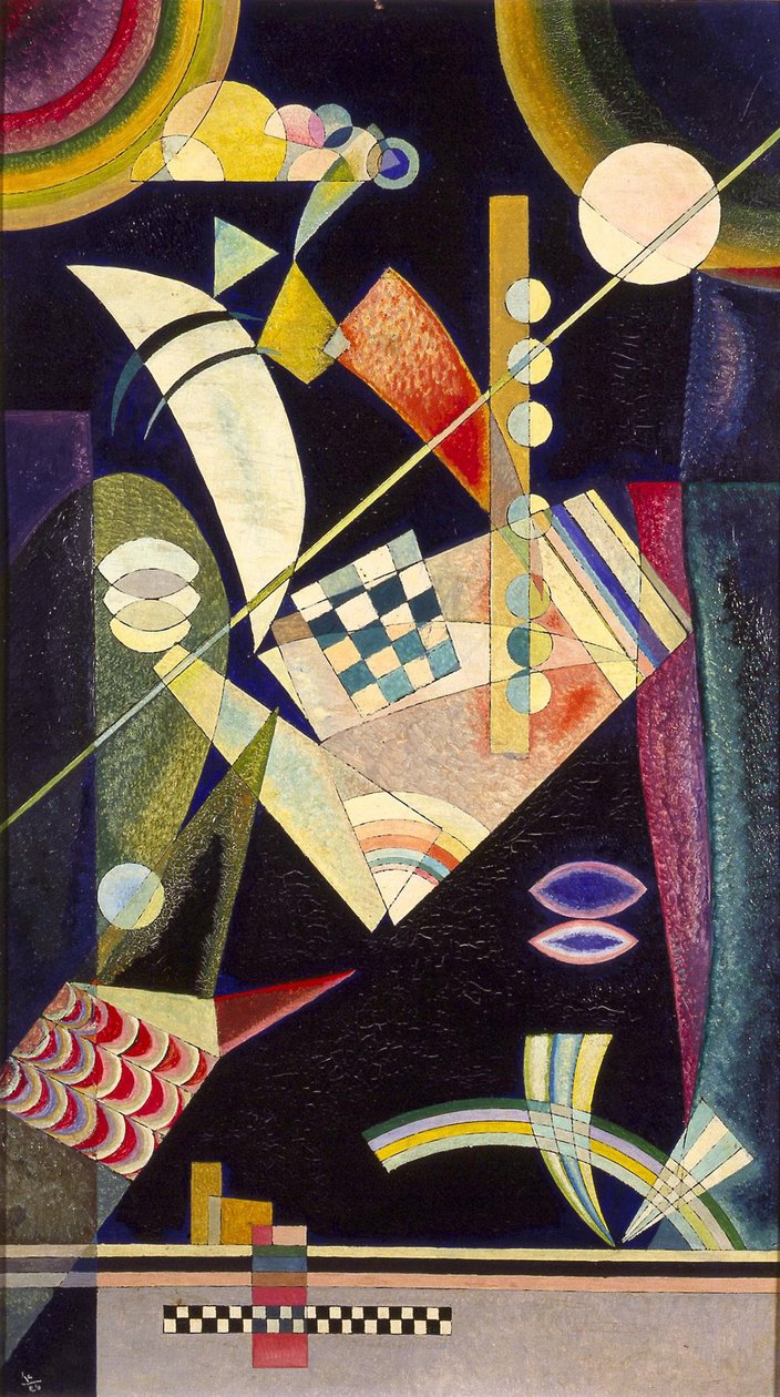 "Ostrá tvrdost"" Peinture de Vassily Kandinsky (ou Wassily Kandinski nebo Kandinskij od Wassily & Marc Franz (1880 1916) Kandinsky