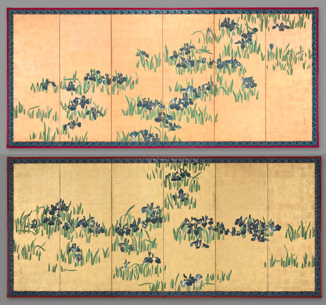 Kosatce od Watanabe Shiko