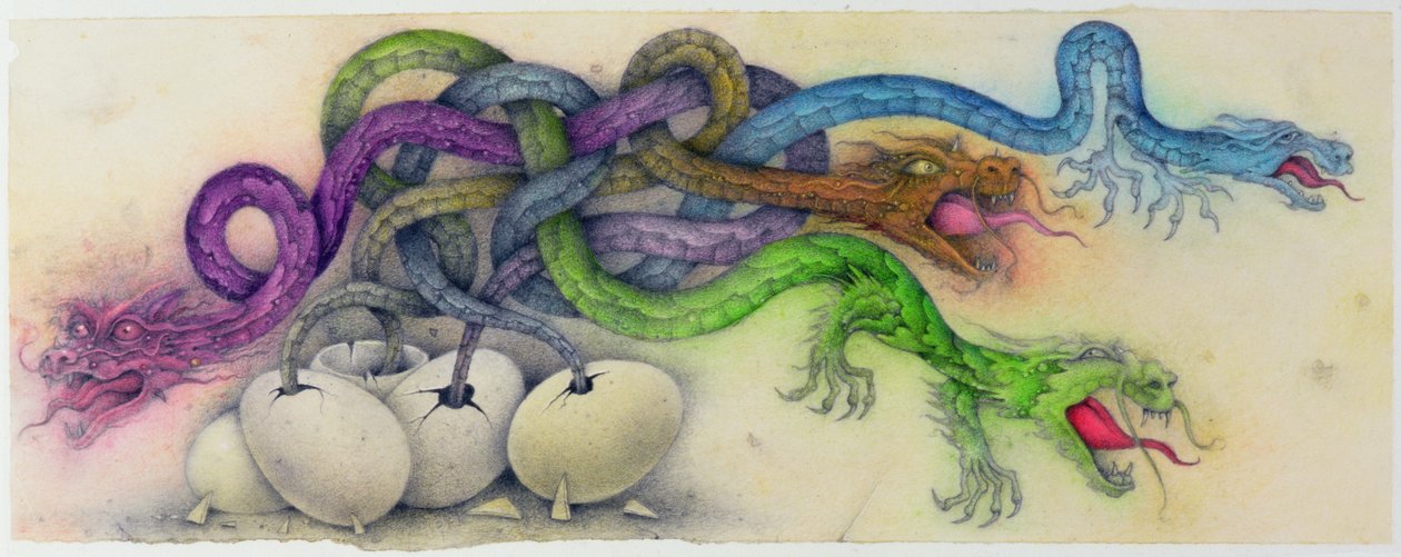 Within Moments of Hatching, 2000 (kombinovaná technika) od Wayne Anderson
