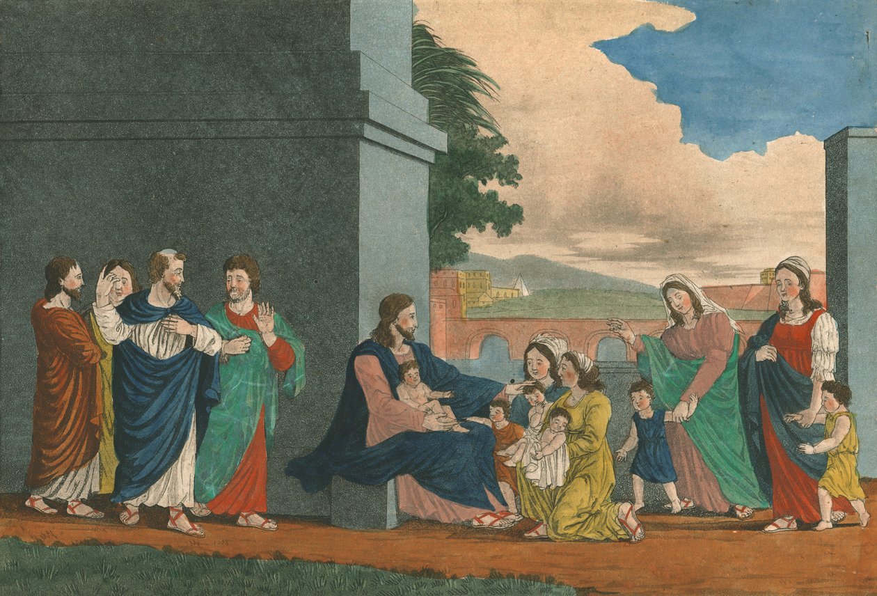 Trpět malé děti, 19. století od Weenix