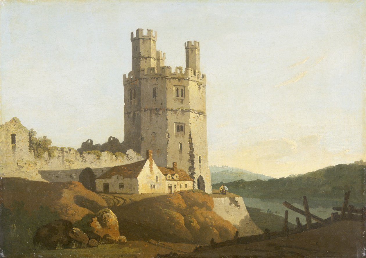 Hrad Caernarvon, Orlí věž (olej na plátně) od Welsh school