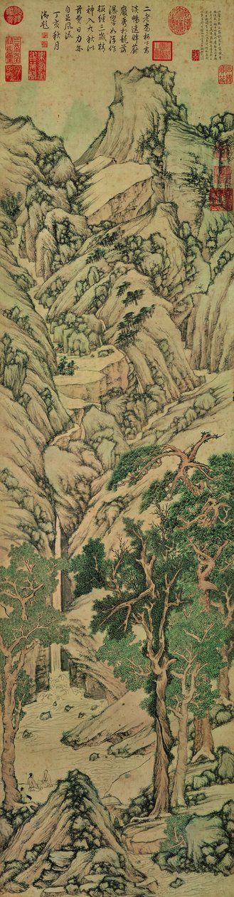 Tisíc vrcholů soupeřících o nádheru od Wen Zhengming