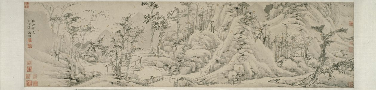 Podzimní hory 秋山圖 od Wen Zhengming
