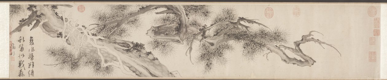 Old Pine Tree, pozdní 1530. od Wen Zhengming