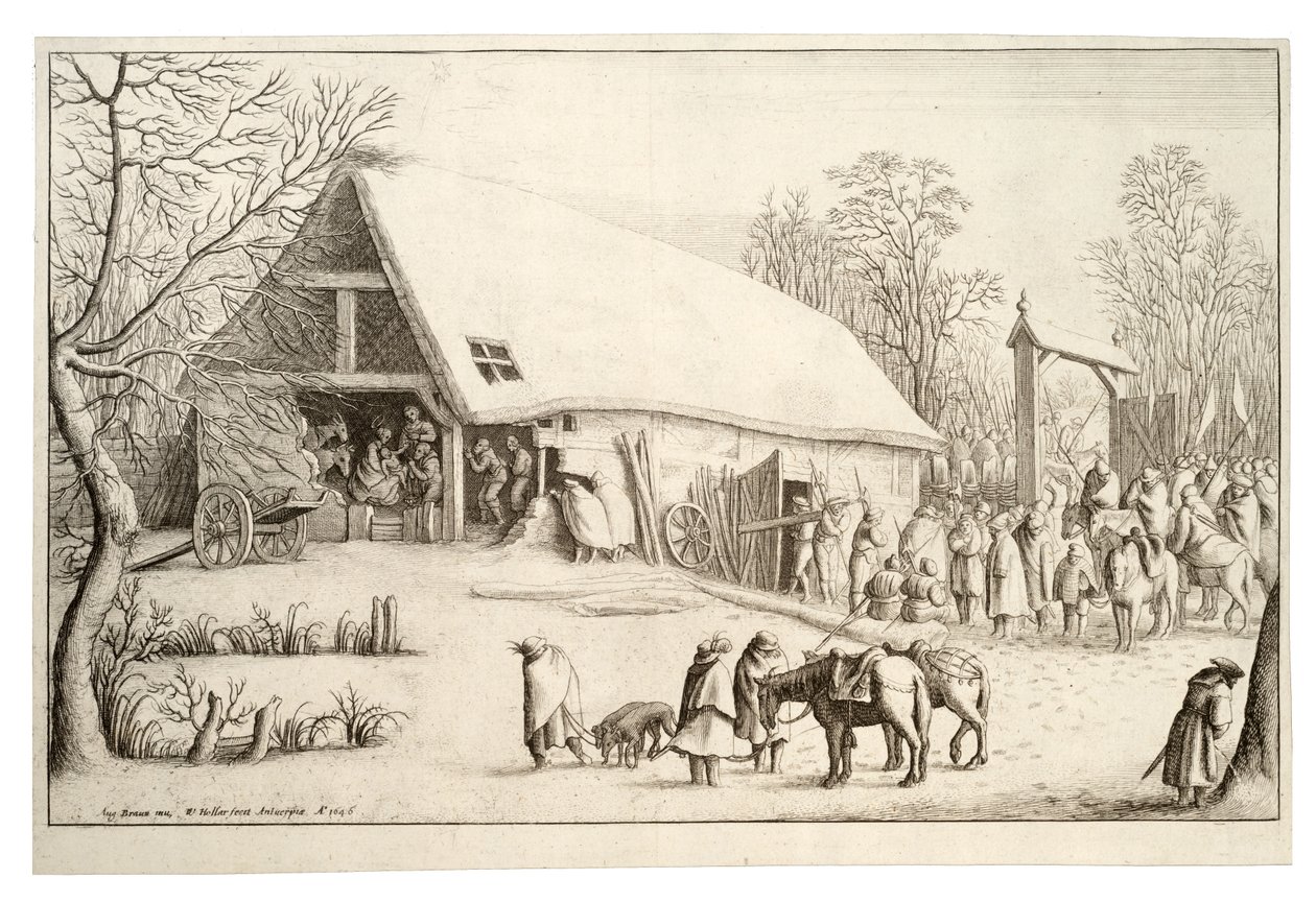 Klanění králů od Wenceslaus Hollar