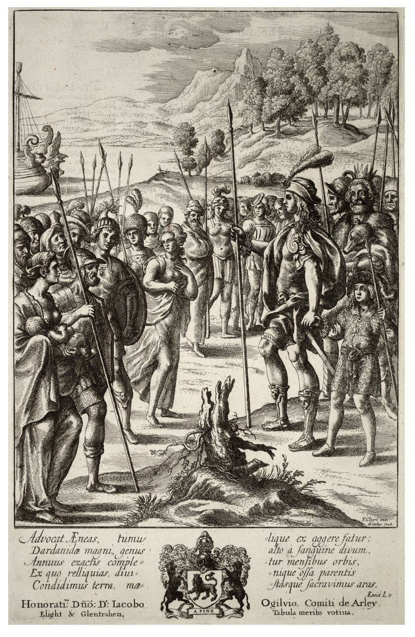Aeneas a Acestes. Stav 2 od Wenceslaus Hollar