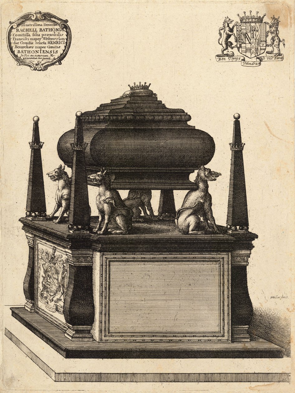 Bourchier (památník). Stav 1 od Wenceslaus Hollar