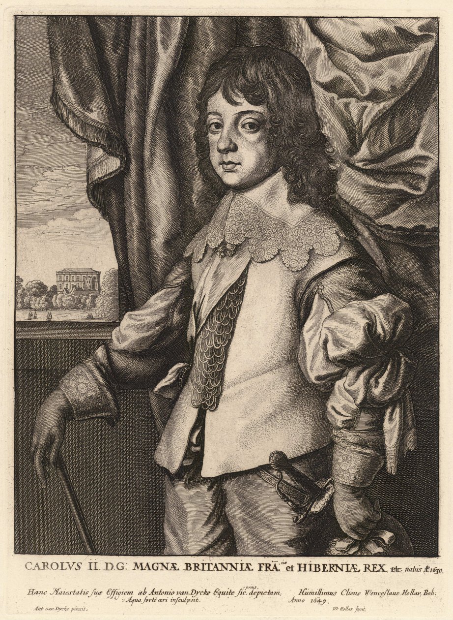 Karel II. Stav 7 od Wenceslaus Hollar