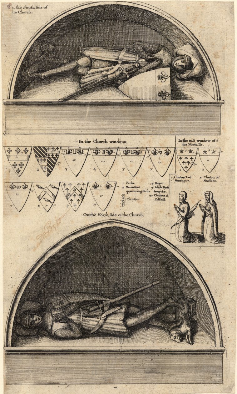 Clintonova rodina (památník) od Wenceslaus Hollar