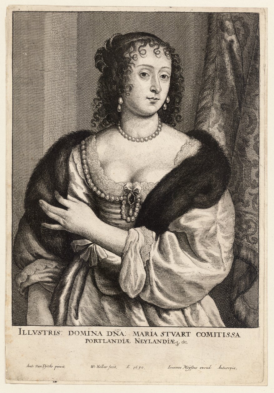 Hraběnka z Portlandu od Wenceslaus Hollar