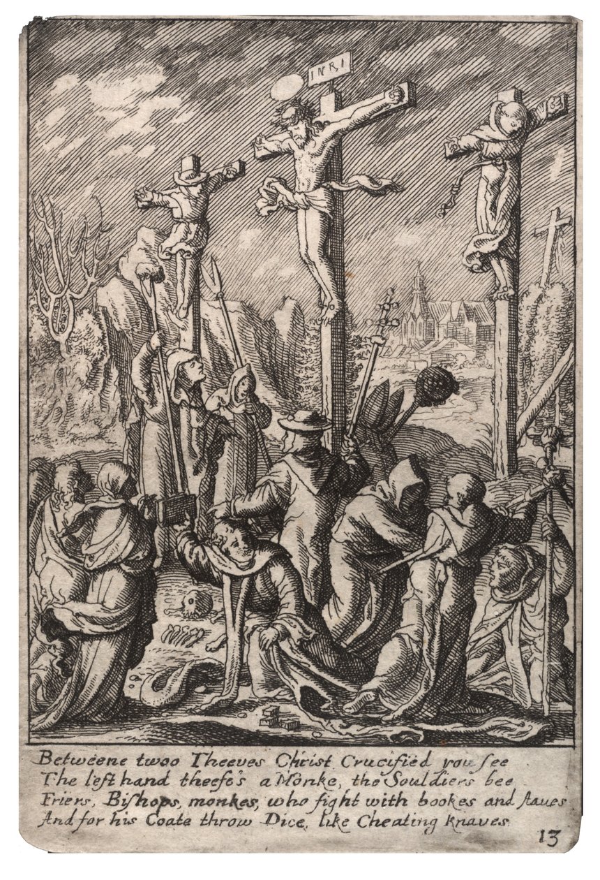 Ukřižování od Wenceslaus Hollar