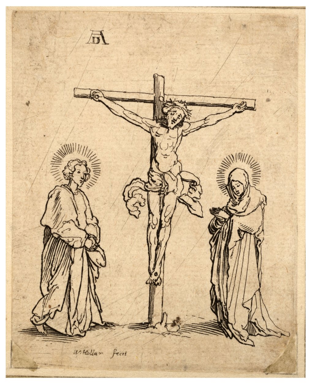 Ukřižování od Wenceslaus Hollar