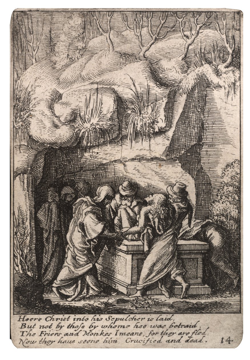 Pohřbení od Wenceslaus Hollar