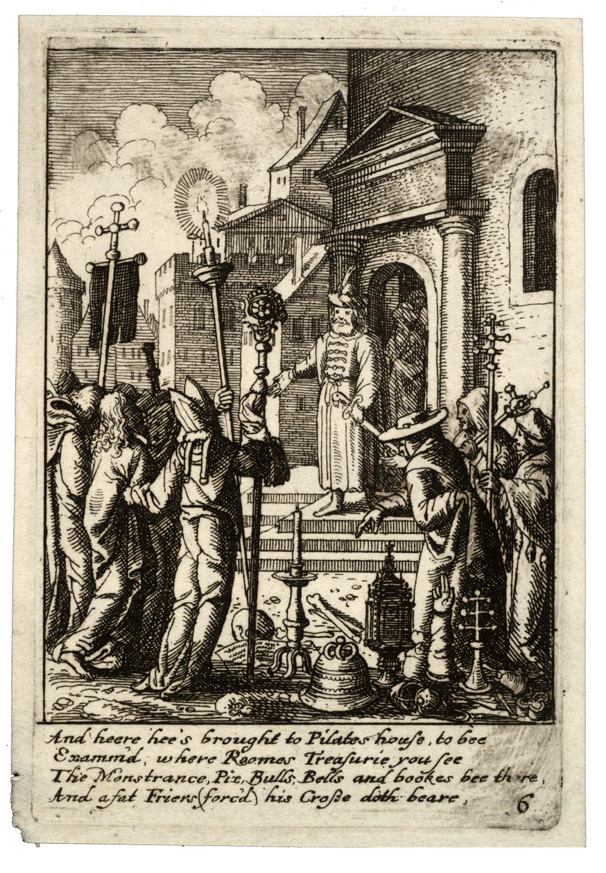 Ježíš před Pilátem od Wenceslaus Hollar