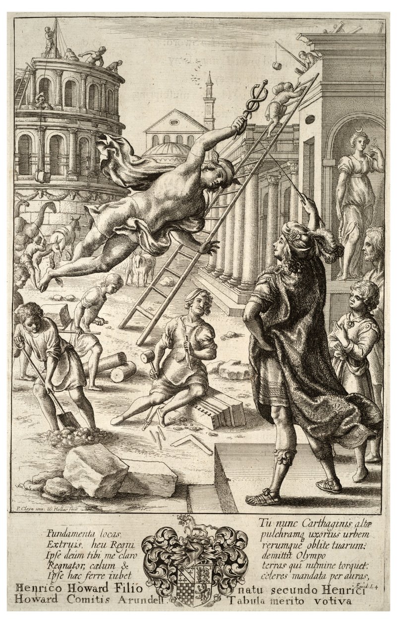 Merkur a Aeneas. Stav 3 od Wenceslaus Hollar