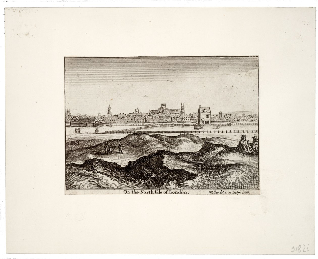 Na severní straně Londýna od Wenceslaus Hollar