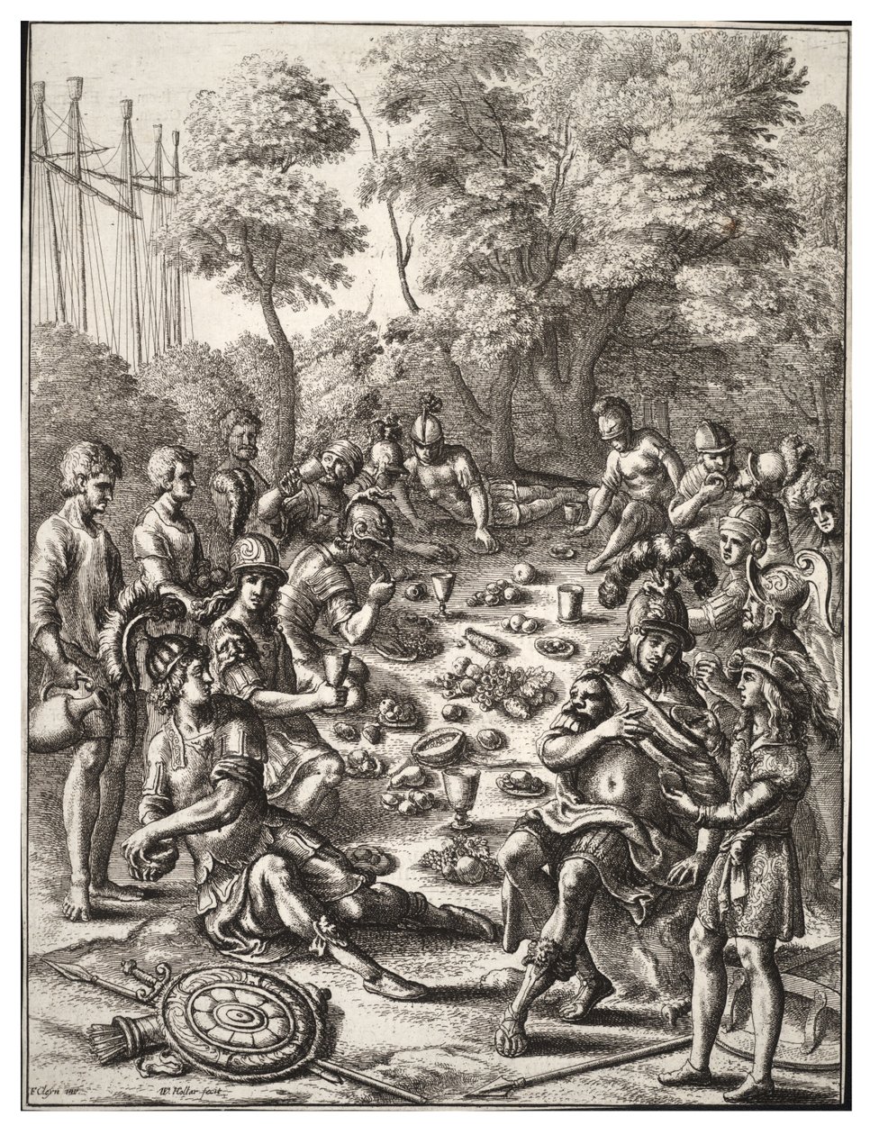 Recenze juliánské dynastie. Stav 2 od Wenceslaus Hollar