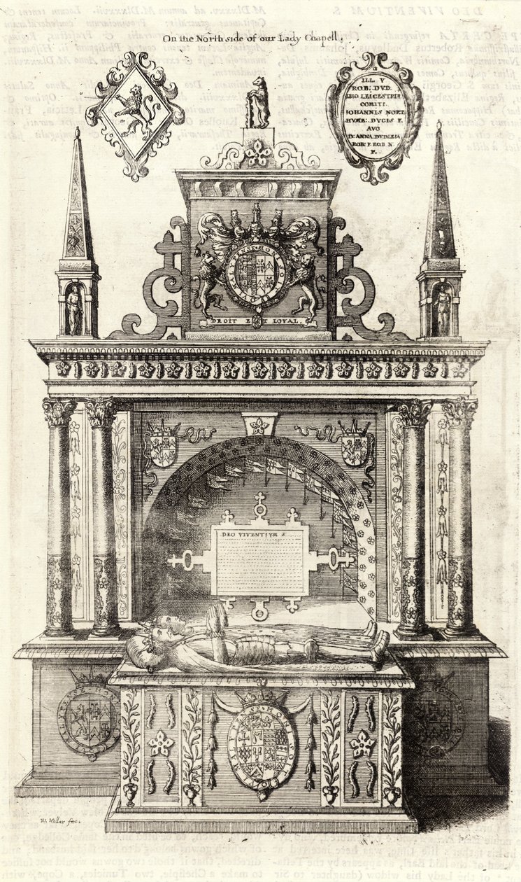 Robert Dudley, hrabě z Leicesteru (památník) od Wenceslaus Hollar