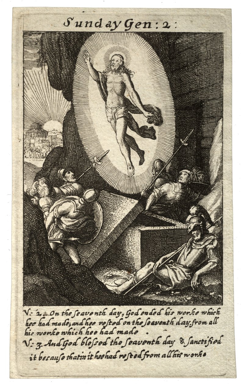 Neděle. Stav 1 od Wenceslaus Hollar
