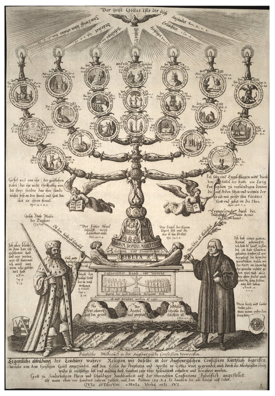 Augsburské vyznání. Stav 2 od Wenceslaus Hollar