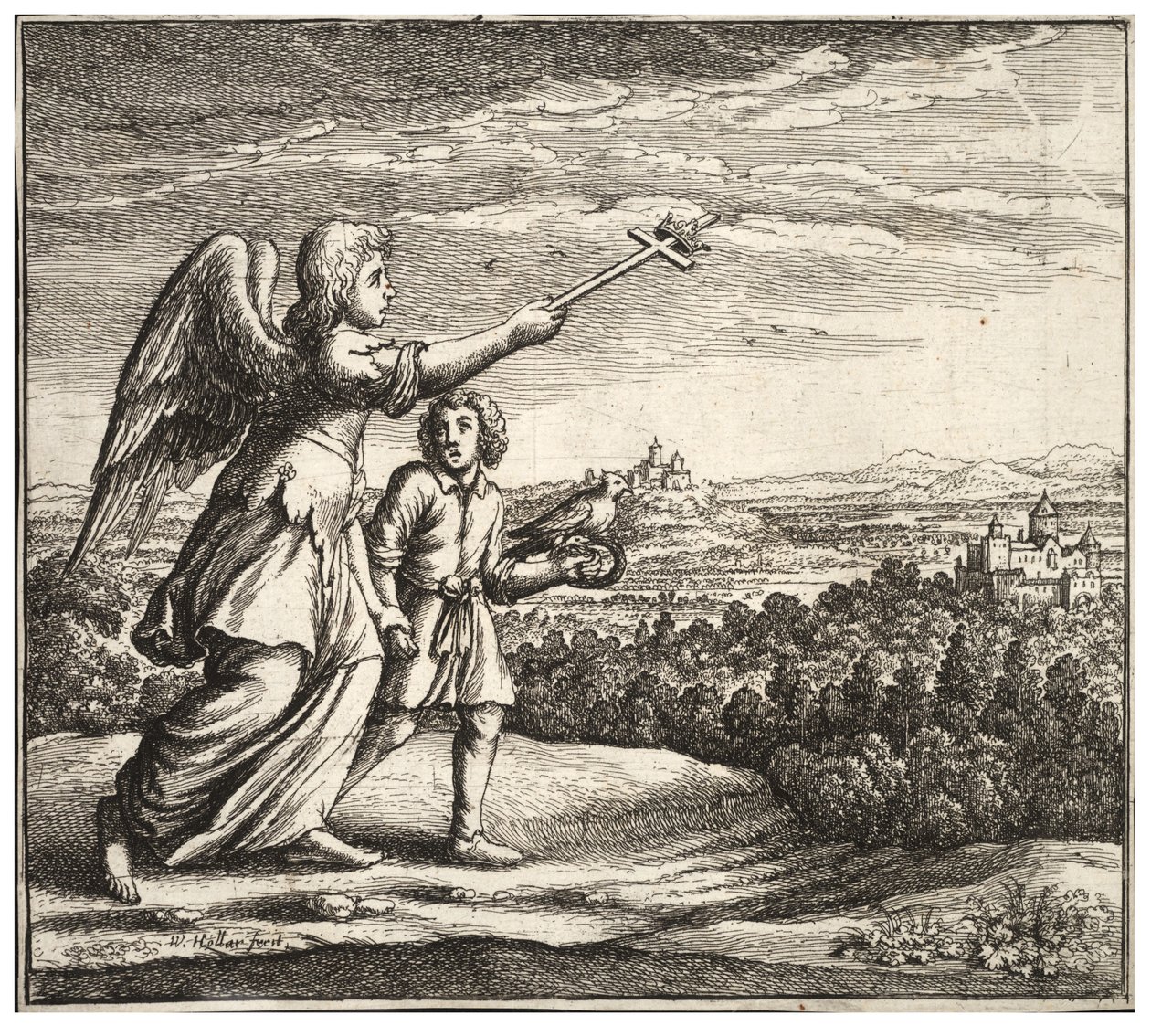 Andělský průvodce. Stav 1 od Wenceslaus Hollar