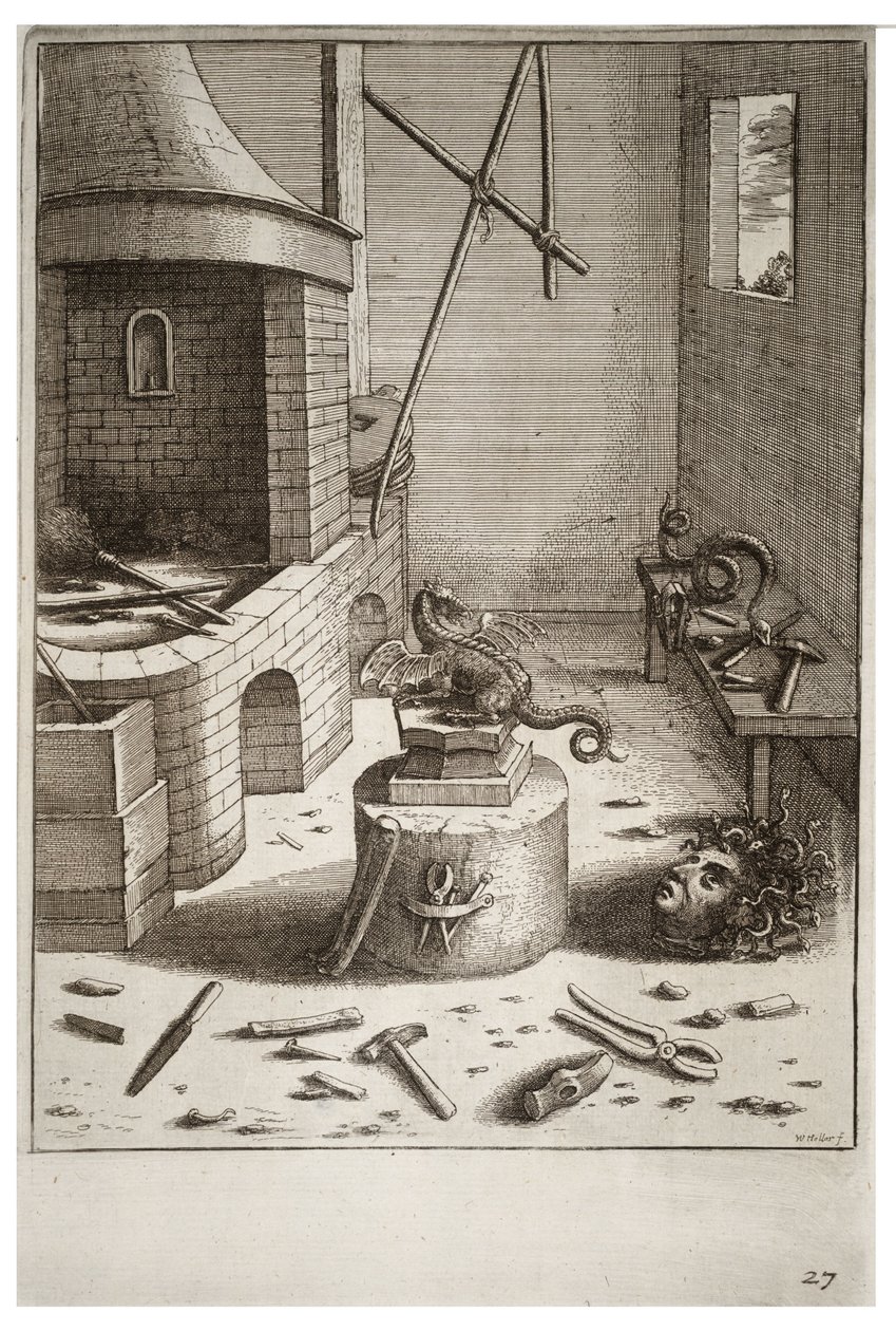 Zmije a soubor od Wenceslaus Hollar