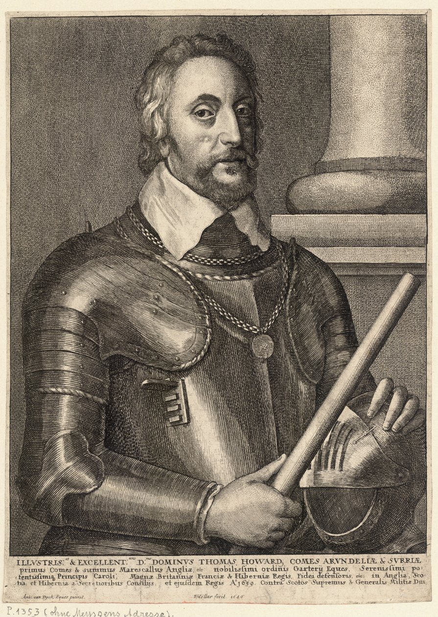 Thomas, hrabě z Arundelu. Stav 2 od Wenceslaus Hollar