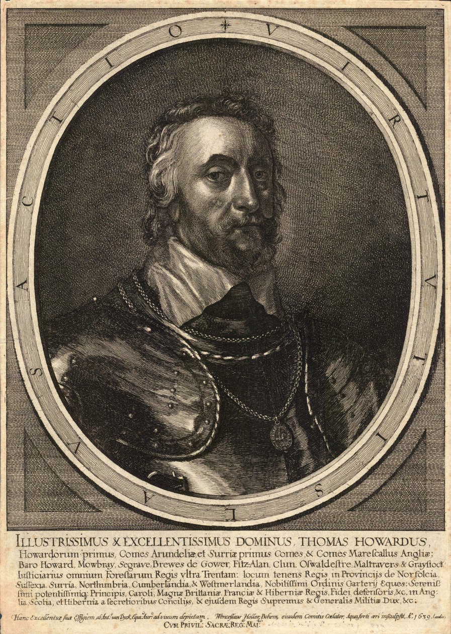 Thomas, hrabě z Arundelu. Stav 3 od Wenceslaus Hollar