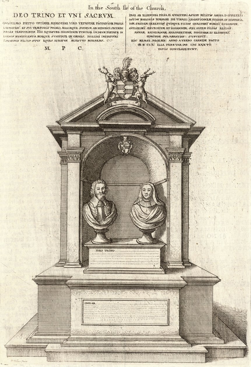 William Peto (památník) od Wenceslaus Hollar