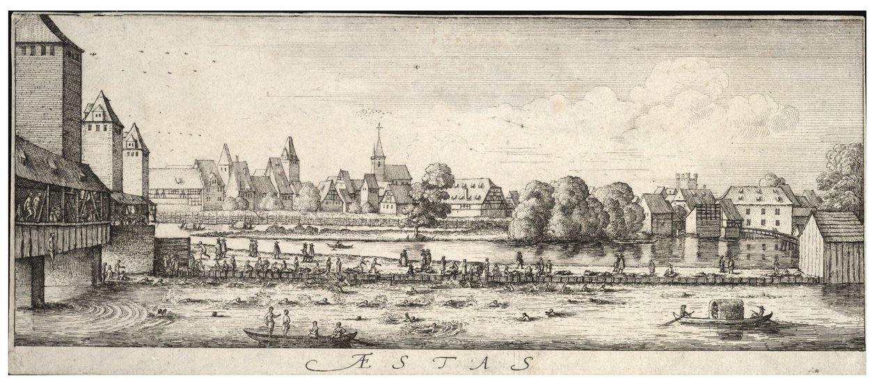 místo ke koupání od Wenceslaus Hollar