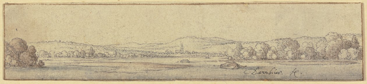 Krajina podél Dunaje od Wenceslaus Hollar