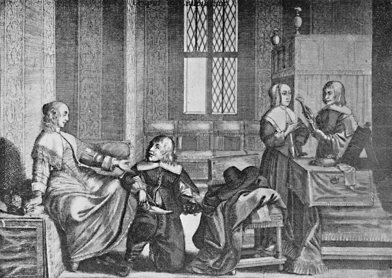 Dáma kupuje boty, c1650, 1903 od Wenceslaus Hollar