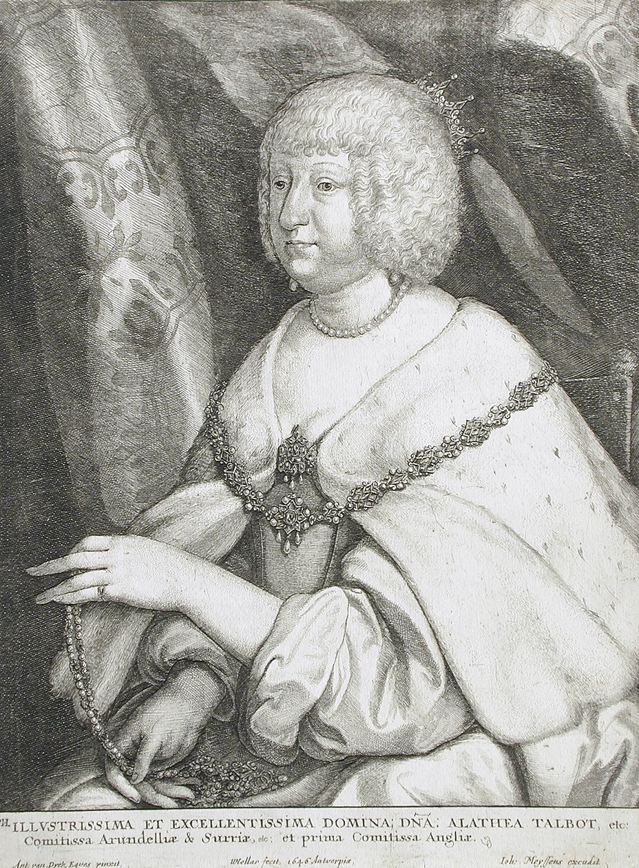 Althea Talbot, lady Arundel od Wenceslaus Hollar