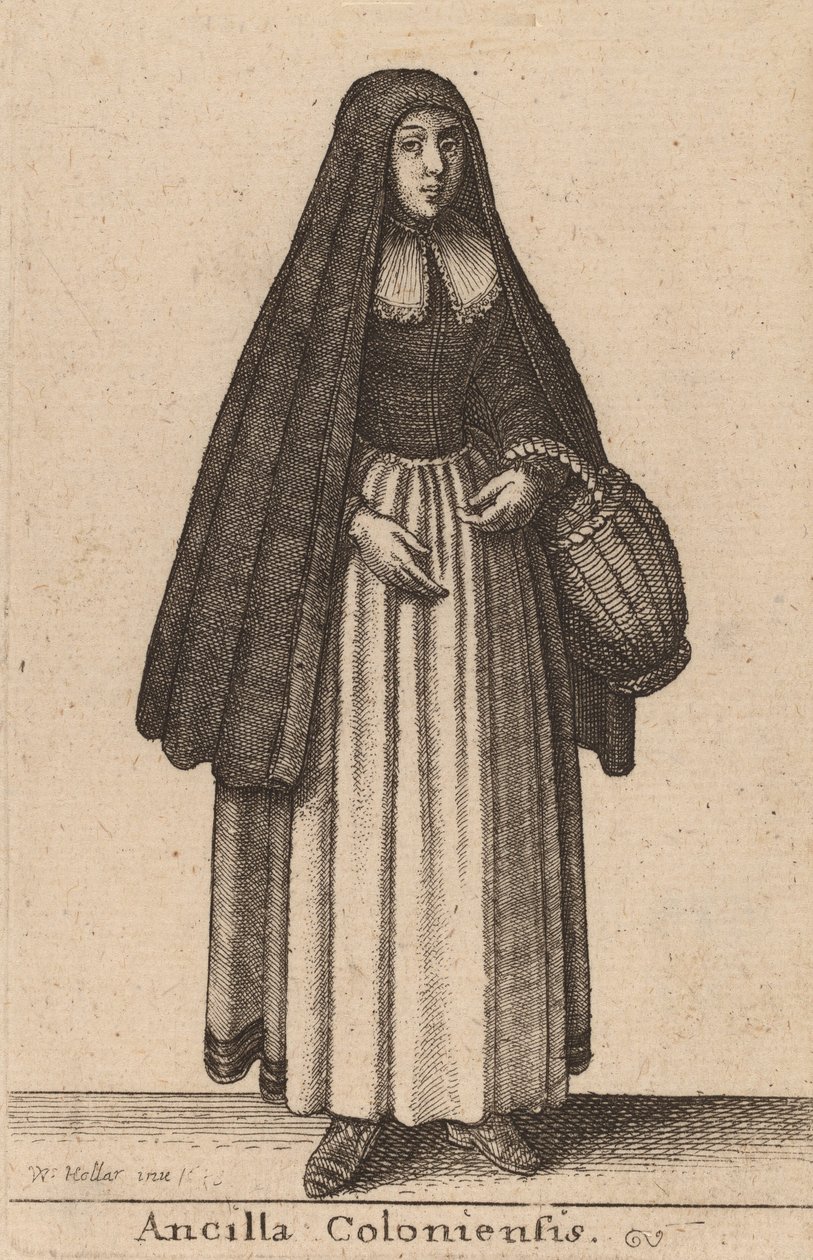 Maid of Colonia, 1643 od Wenceslaus Hollar
