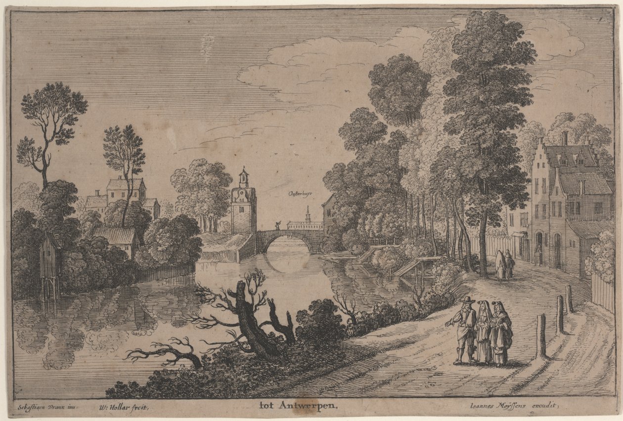 Antverpy (lept) od Wenceslaus Hollar