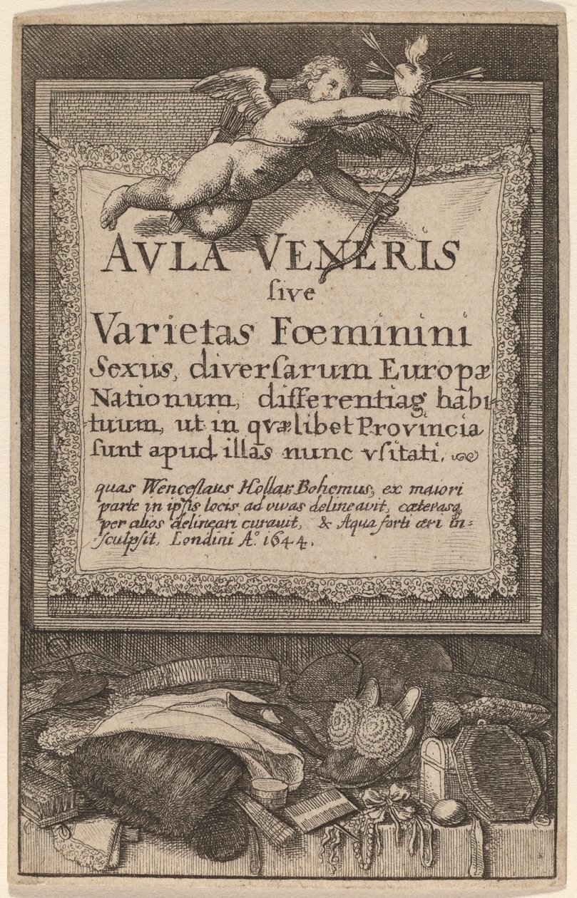 Páteční sál: Titulní strana od Wenceslaus Hollar