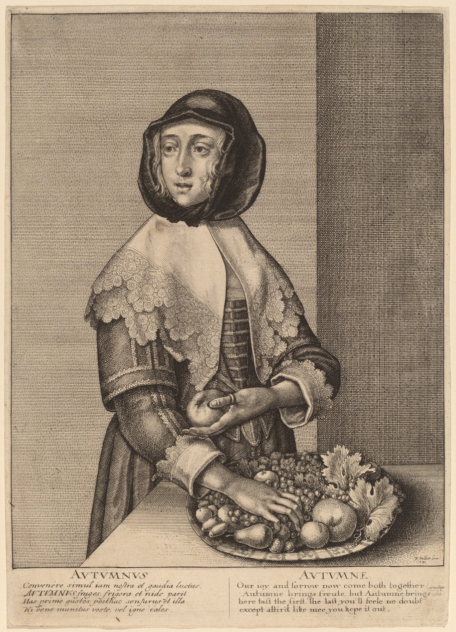 Podzim od Wenceslaus Hollar